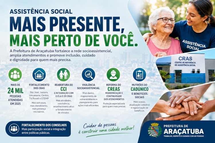 Assistência Social amplia presença nos bairros e fortalece rede de proteção em Araçatuba